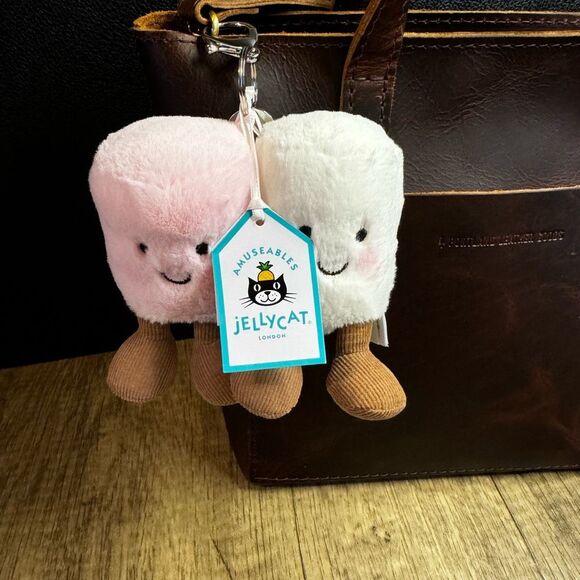 Jellycat Other - Pair of Marshmallows Jellycat Keychain Bag Charm FAST SHIP NEW
